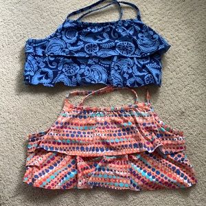 Girls swim tops size 14